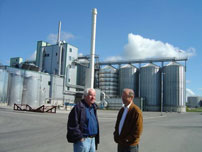 Tom Mangold at Swedish ethanol factory